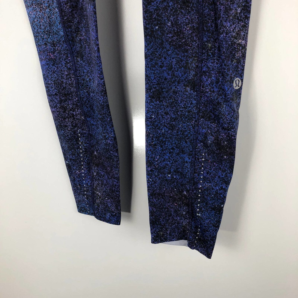 Lululemon Fast and Free Tight II 25" Nulux Polar Lights Blue Multi Womens Size 4 - Picture 6 of 11